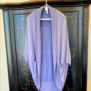 Athleta Purple Women's Open-Front Cocoon sweatshirt wrap